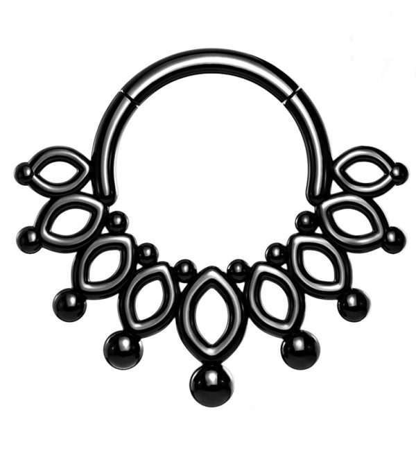 Black PVD Ovoidal Fan Hinged Segment Ring Supply