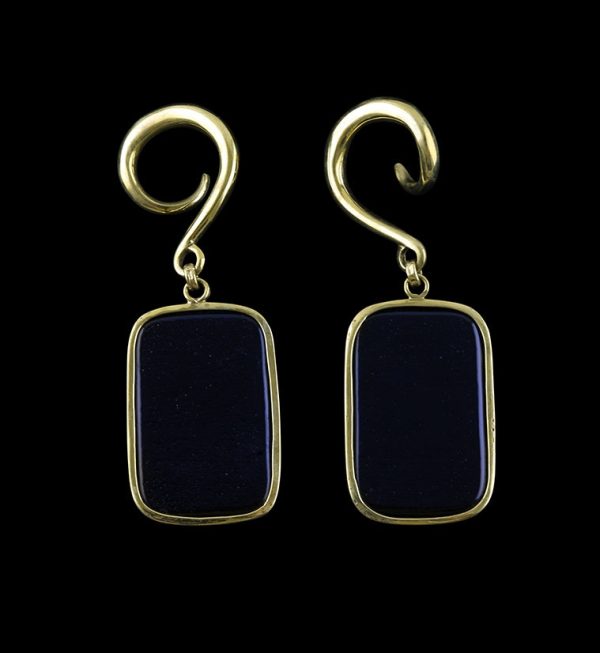 Dichroic Figure Glass Brass Ear Weights Version 2 Online - Image 2