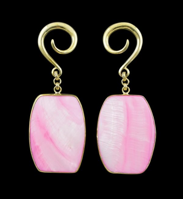 Pink Mother of Pearl Shell Hangers Online Hot Sale