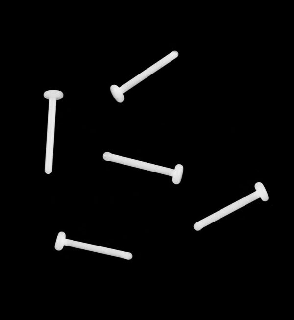 White Glass Nosebone Cheap