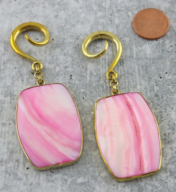Pink Mother of Pearl Shell Hangers Online Hot Sale - Image 3