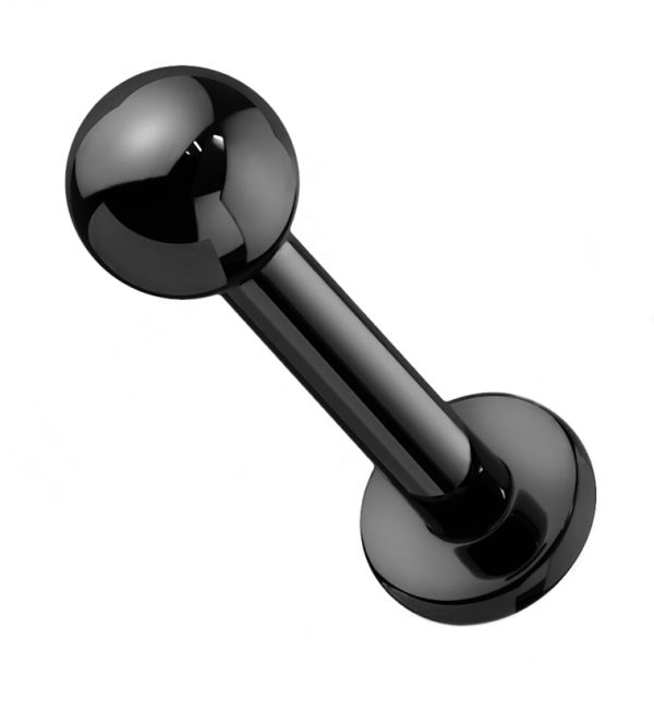 16G Black PVD Titanium Labret Fashion