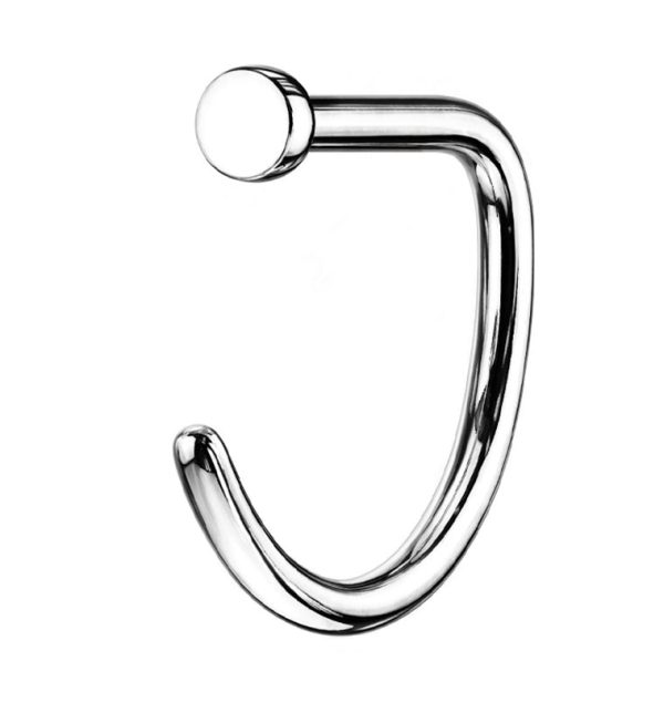 Titanium Flat Nose Curve Ring Supply