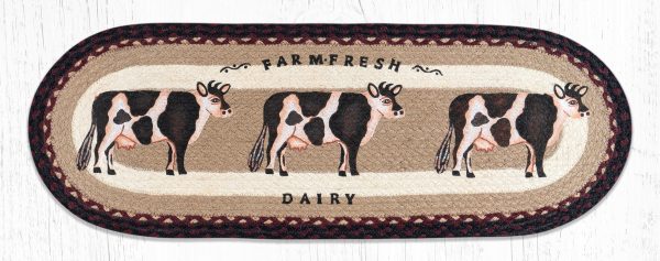 OP-344 Farmhouse Cow Table Runner Online Sale