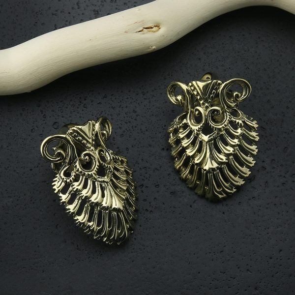 Sinuous Brass Ear Weights Online now - Image 3