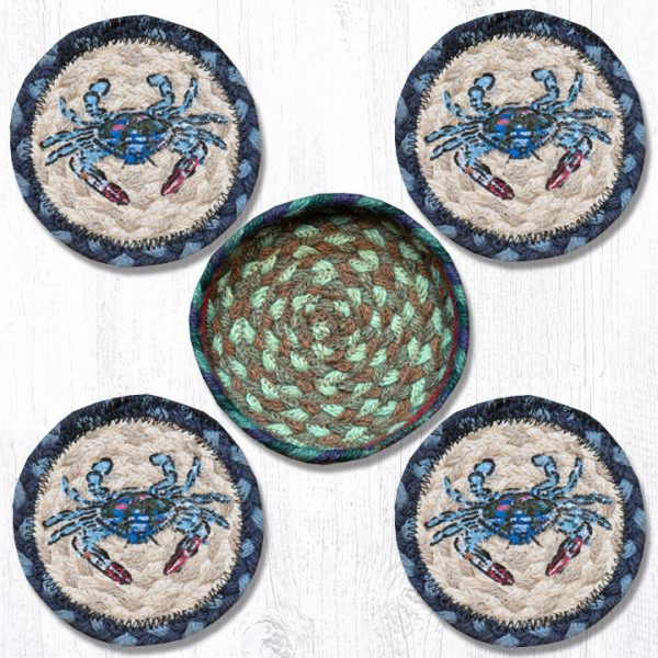 CNB-359 Blue Crab Coaster Set For Cheap
