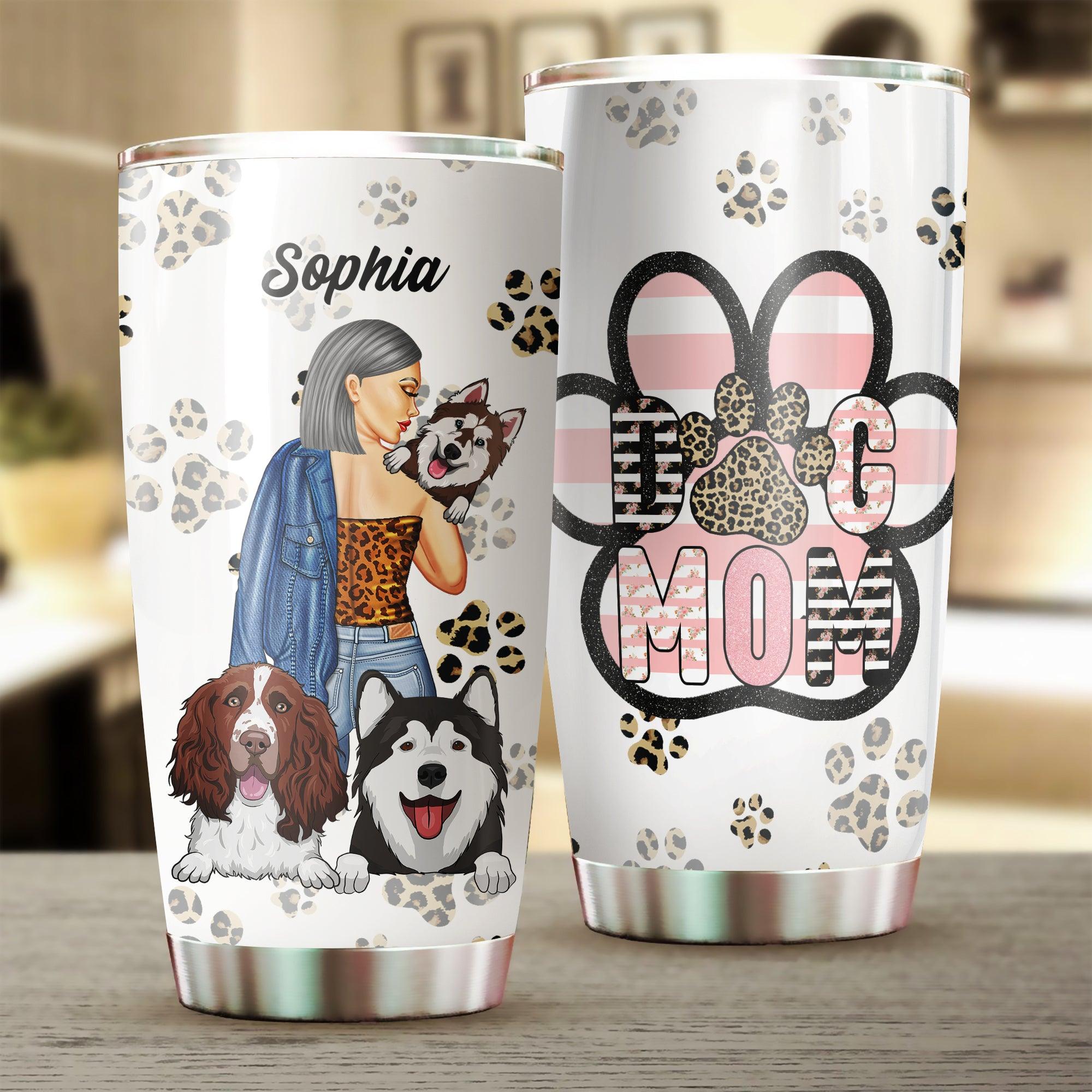 Gift for Mother Dog Mom Personalized Tumbler, Personalized Gift for Dog Lovers, Dog Dad, Dog Mom – TB089PS01 Online now